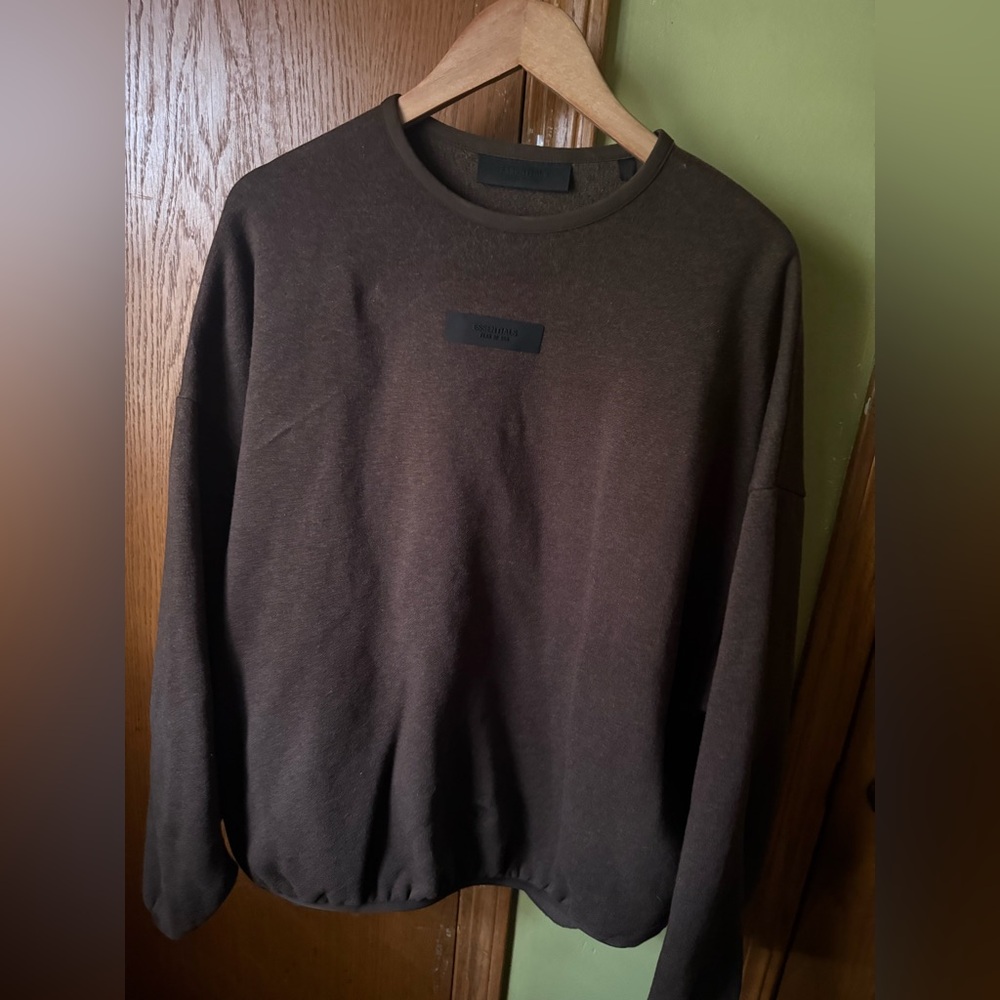 Fear of God Essentials Heather Wood Crewneck